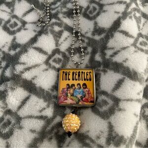 Beatle Pendant with chain. 7 charms also